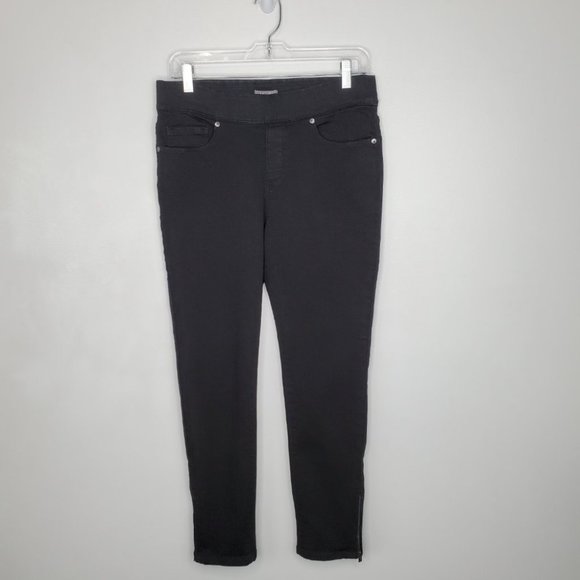 Martha Stewart Stretchy Skinny Black Ankle Jeans Size 10P - Picture 11 of 11